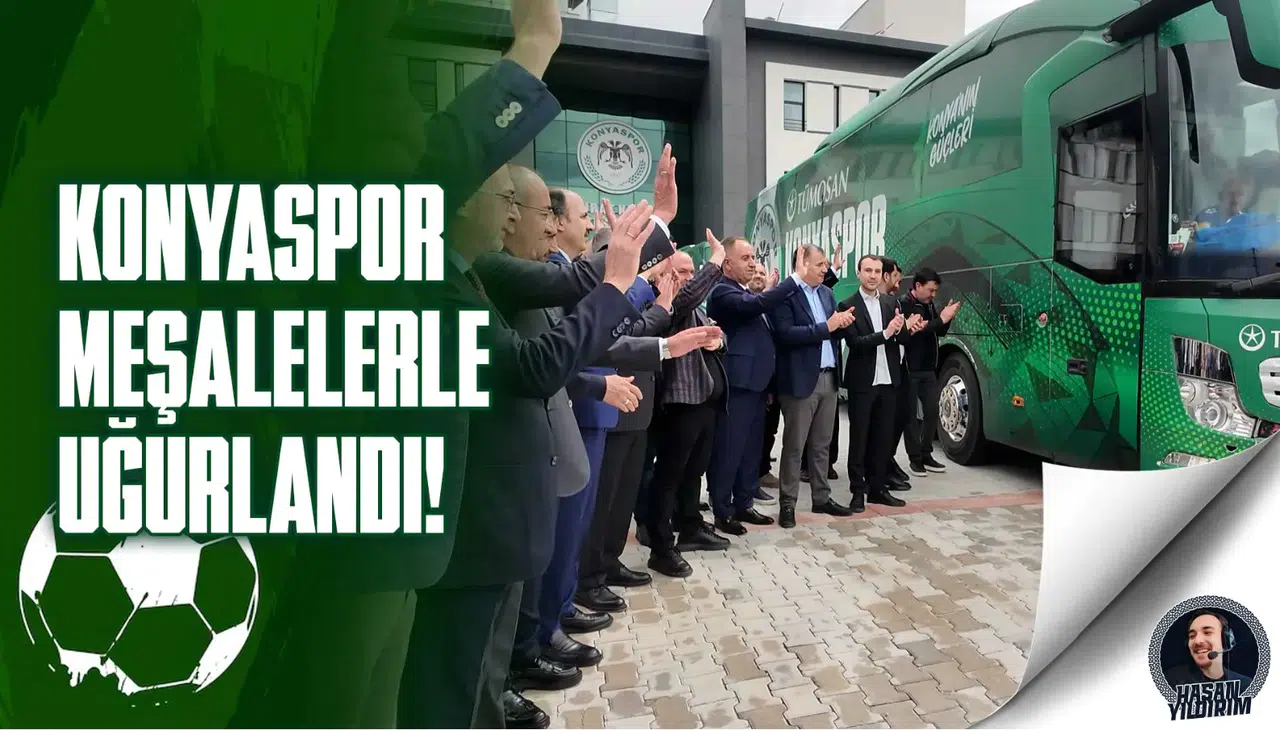 Konyaspor, meşalelerle uğurlandı!