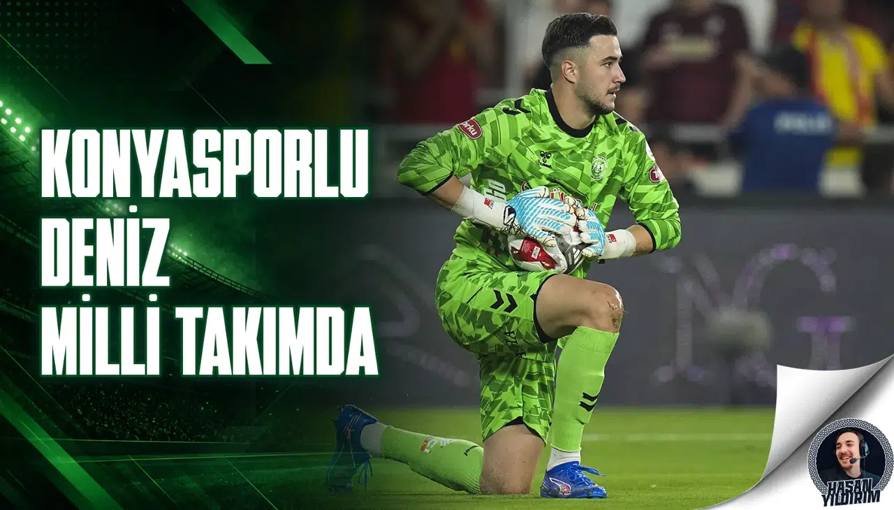 Konyasporlu Deniz milli takım kapında
