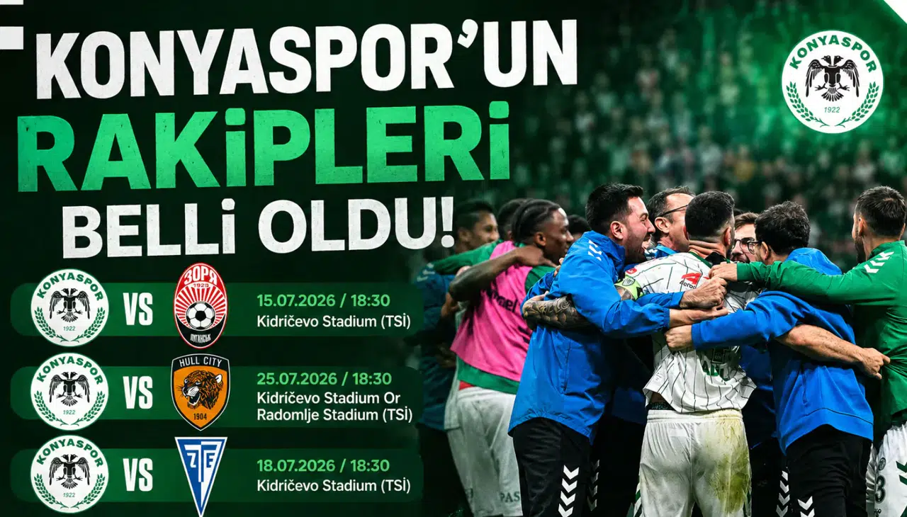 Konyaspor’un rakipleri belli oldu!