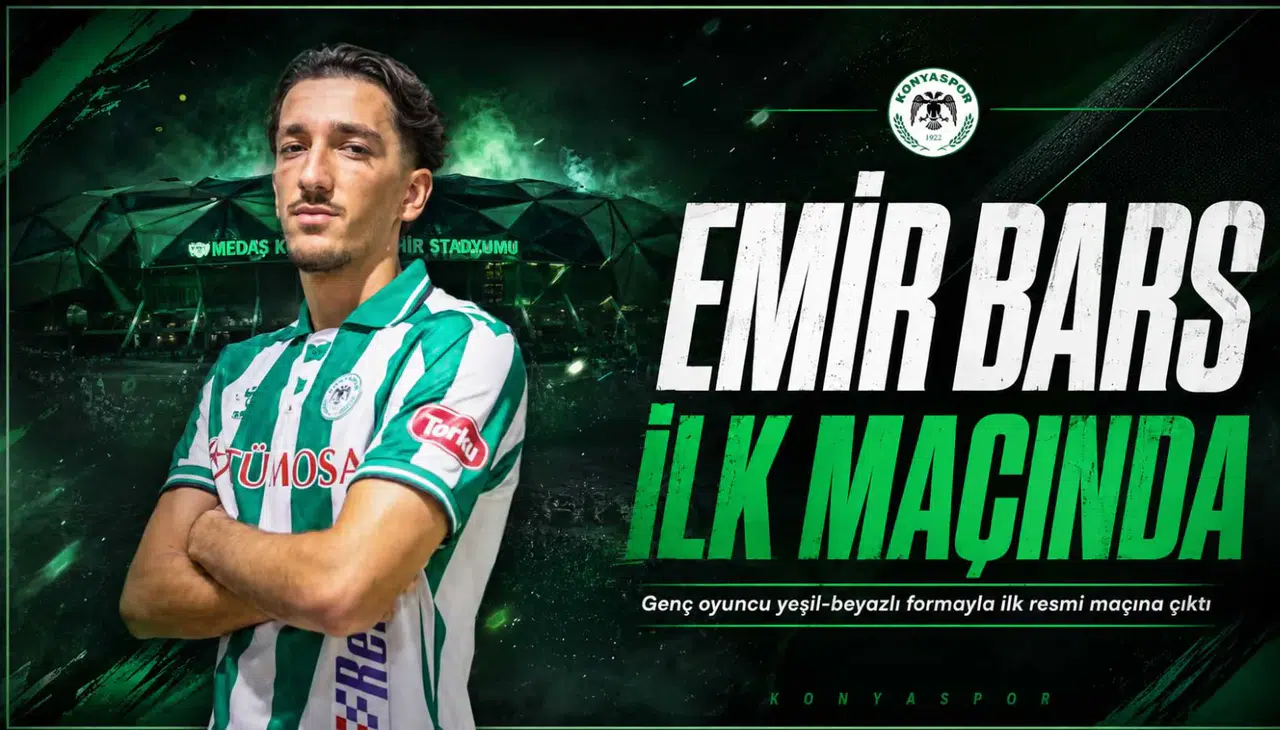 Konyasporlu Emir Bars ilk maçında