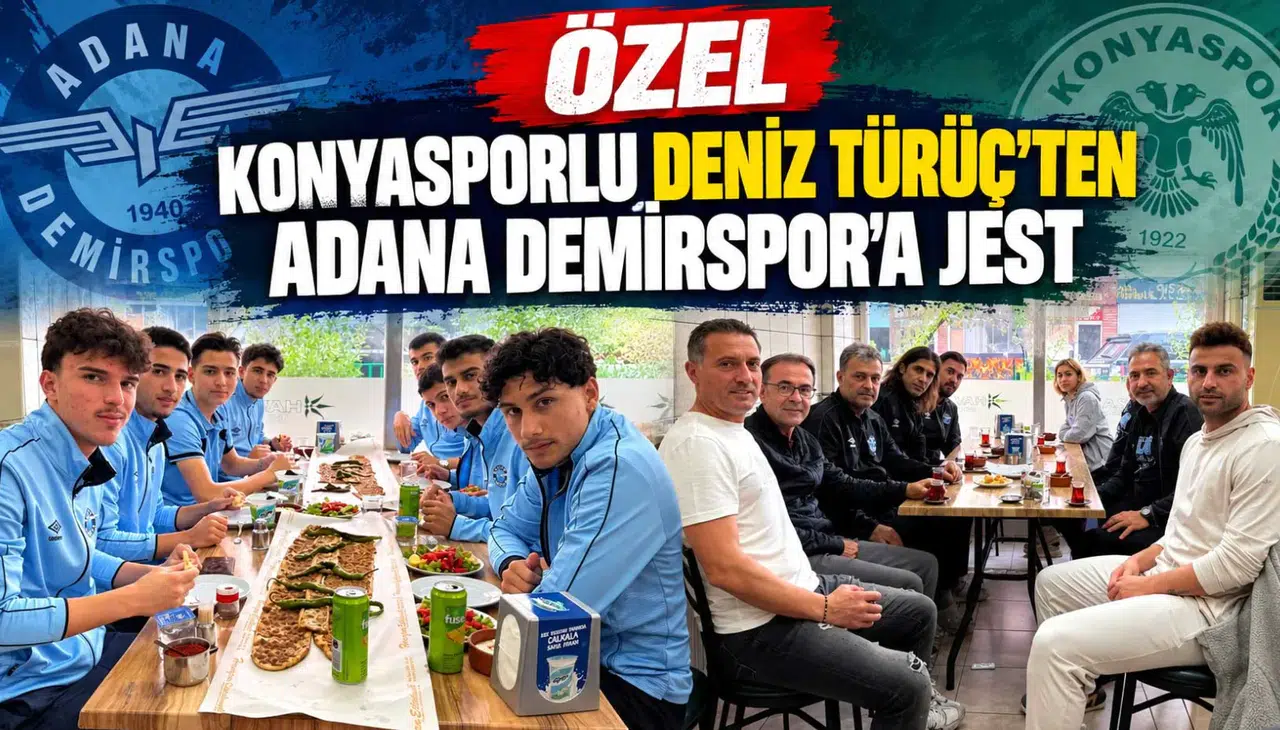 ÖZEL - Konyasporlu Deniz Türüç’ten Adana Demirspor’a jest