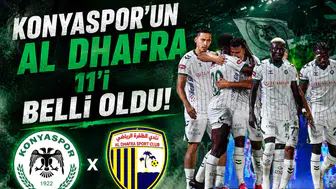 Konyaspor’un Al Dhafra 11’i belli oldu!