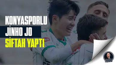 Konyasporlu Jinho Jo siftah yaptı!