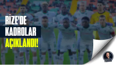 Rize’de kadrolar açıklandı!