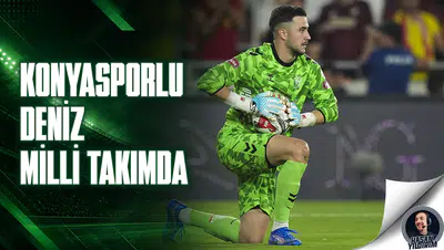 Konyasporlu Deniz milli takım kapında