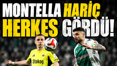 Montella hariç herkes gördü!