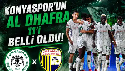 Konyaspor’un Al Dhafra 11’i belli oldu!