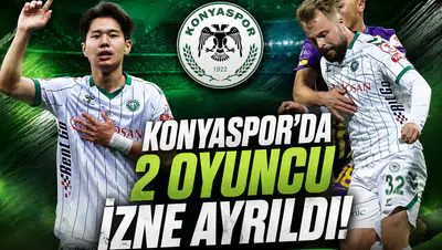 Konyaspor’da 2 oyuncu izne ayrıldı