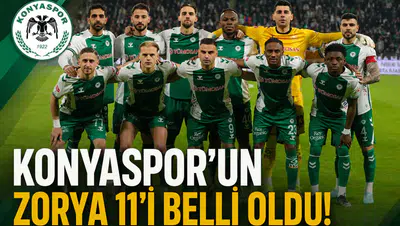 Konyaspor’un Zorya 11’i belli oldu!
