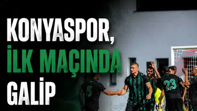 Konyaspor, ilk maçında galip: 2-1