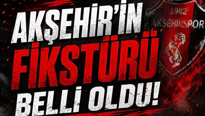 Akşehir’in fikstürü belli oldu