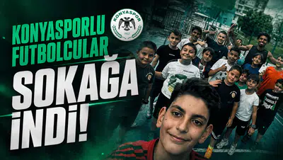 Konyasporlu futbolcular sokağa indi!