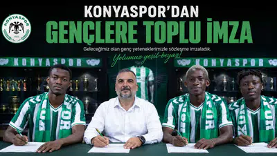 Konyaspor’dan gençlere toplu imza