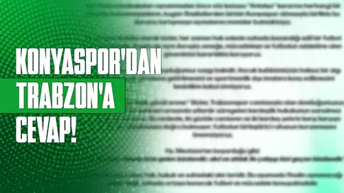 Konyaspor’dan Trabzon’a cevap: Hak ile sabır dileyip bize gelen bizdendir