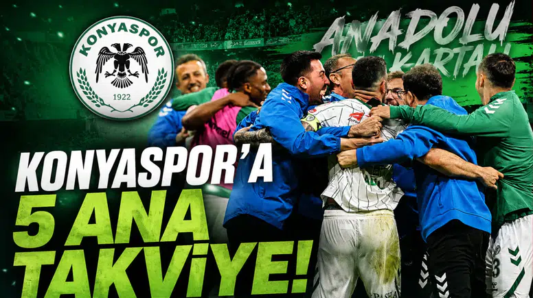 Konyaspor’a 5 ana takviye!