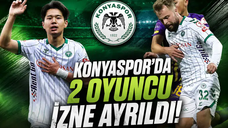 Konyaspor’da 2 oyuncu izne ayrıldı
